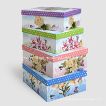 Customized Printing Paper Storage Gift Box / Nesting Paper Packing Boxes